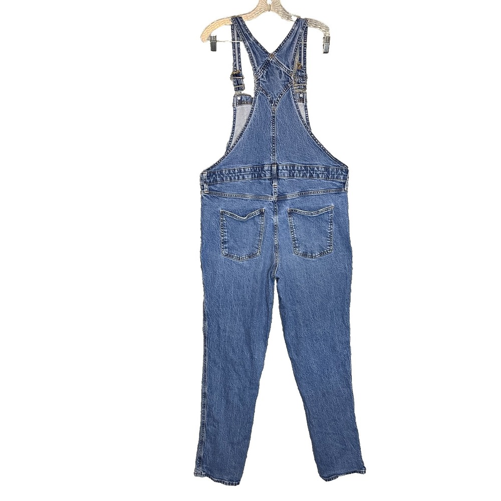 Universal Thread Women Denim Bib Overalls 14 Tapered 90s Grunge Y2K Effortless - Picture 3 of 12